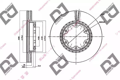 Тормозной диск DJ PARTS BD1446